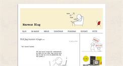 Desktop Screenshot of marensblog.dk